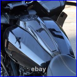 Black Carbon Fiber Gas Tank Cover for Harley 24-2025 Road Glide FLHX FLTRXSTSE