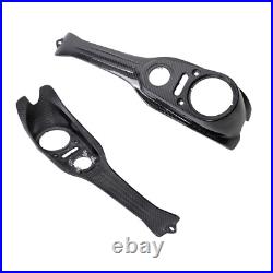 Black Carbon Fiber Gas Tank Dash Panel Console for Harley Dyna Street Bob FXDB