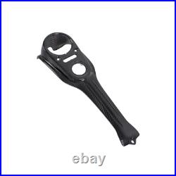 Black Carbon Fiber Gas Tank Dash Panel Console for Harley Dyna Street Bob FXDB