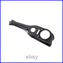 Black Carbon Fiber Gas Tank Dash Panel Console for Harley Dyna Street Bob FXDB