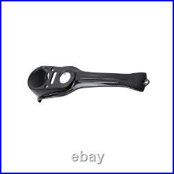 Black Carbon Fiber Gas Tank Dash Panel Cover for Harley 13-17 Dyna Street Bob