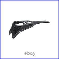 Black Carbon Fiber Gas Tank Dash Panel Cover for Harley 13-17 Dyna Street Bob