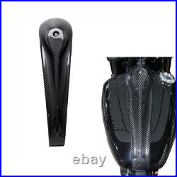 Black Carbon Fiber Gas Tank Panel Cover for Harley 2018-2025 Fat Bob FXFBS 114