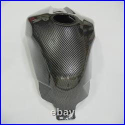 Black Carbon Fiber Look Fuel Gas Tank Cover Cowl Fit For Yamaha YZF R1 2009-2014