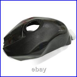 Black Carbon Fiber Look Fuel Gas Tank Cover Cowl Fit For Yamaha YZF R1 2009-2014