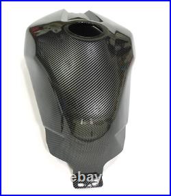 Black Carbon Fiber Look Fuel Gas Tank Cover Cowl Fit For Yamaha YZF R1 2009-2014