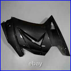 Black Carbon Fiber Plastic Fairing Kit+Tank For Kawasaki Ninja 250R 2008-2012