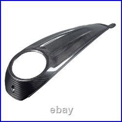 Black Carbon Fiber Tank Console Dash Panel Fits Harley 23.5up CVO & 24up Touring