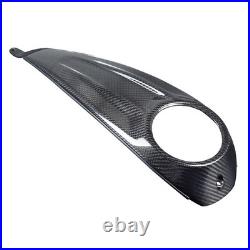 Black Carbon Fiber Tank Console Dash Panel Fits Harley 23.5up CVO & 24up Touring