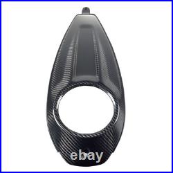 Black Carbon Fiber Tank Console Dash Panel Fits Harley 23.5up CVO & 24up Touring