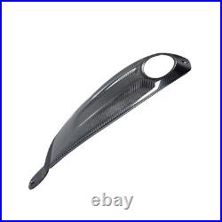 Black Carbon Fiber Tank Console Dash Panel Fits Harley 23.5up CVO & 24up Touring