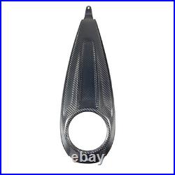 Black Carbon Fiber Tank Console Dash Panel Fits Harley 23.5up CVO & 24up Touring