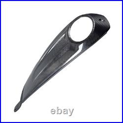 Black Carbon Fiber Tank Console Dash Panel Fits Harley 23.5up CVO & 24up Touring