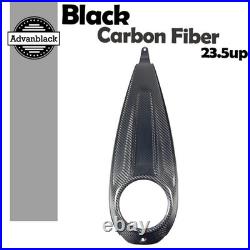 Black Carbon Fiber Tank Console Dash Panel Fits Harley 23.5up CVO & 24up Touring