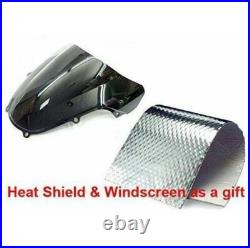 Black Carbon Fiber + Tank Cover Fairing Kit Set For Kawasaki Ninja 300 2013-2017