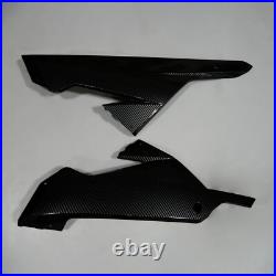 Black Carbon Fiber + Tank Cover Fairing Kit Set For Kawasaki Ninja 300 2013-2017