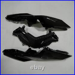 Black Carbon Fiber + Tank Cover Fairing Kit Set For Kawasaki Ninja 300 2013-2017