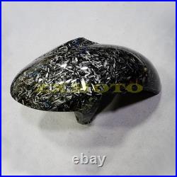 Black Forged Carbon Fiber Fairing Kit +Tank for Kawasaki Ninja 650 2020-2026 ABS