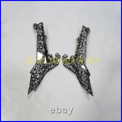 Black Forged Carbon Fiber Fairing Kit +Tank for Kawasaki Ninja 650 2020-2026 ABS