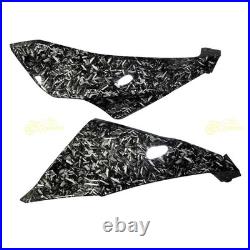 Black Forged Carbon Fiber Fairing Kit +Tank for Kawasaki Ninja 650 2020-2026 ABS