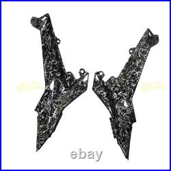 Black Forged Carbon Fiber Fairing Kit +Tank for Kawasaki Ninja 650 2020-2026 ABS