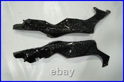 Black Forged Carbon Fiber Fairings+Tank+Bolt For Kawasaki Ninja ZX-10R 2021-2025