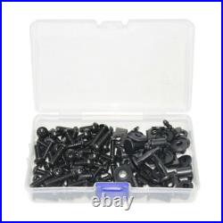 Black Forged Carbon Fiber Fairings+Tank+Bolts For Suzuki Hayabusa GSXR1300 99-07