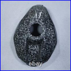 Black Forged Carbon Fiber Fuel Gas Tank Cover Cowl For Yamaha YZF R1 2009-2014