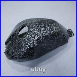 Black Forged Carbon Fiber Fuel Gas Tank Cover Cowl For Yamaha YZF R1 2009-2014