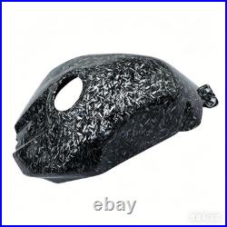 Black Forged Carbon Fiber Fuel Gas Tank Cover Cowl For Yamaha YZF R1 2009-2014