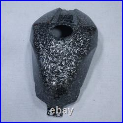Black Forged Carbon Fiber Fuel Gas Tank Cover Cowl For Yamaha YZF R1 2009-2014