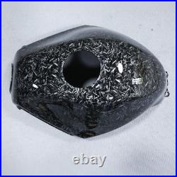 Black Forged Carbon Fiber Gas Fuel Tank Cover For Kawasaki Ninja 250R 2008-2012