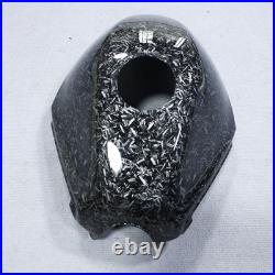 Black Forged Carbon Fiber Gas Fuel Tank Cover For Kawasaki Ninja 250R 2008-2012