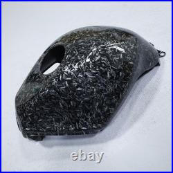 Black Forged Carbon Fiber Gas Fuel Tank Cover For Kawasaki Ninja 250R 2008-2012