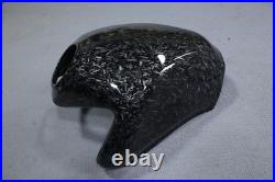 Black Forged Carbon Fiber Gas Fuel Tank Cover For Kawasaki Ninja 650 2012-2016