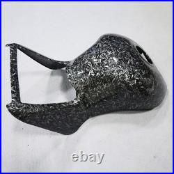 Black Forged Carbon Fiber Gas Fuel Tank Cover For Kawasaki Ninja ZX14 R 2006-11