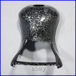 Black Forged Carbon Fiber Gas Fuel Tank Cover For Kawasaki Ninja ZX14 R 2006-11