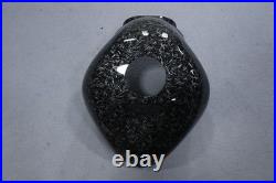 Black Forged Carbon Fiber Gas Fuel Tank Cover For Kawasaki Ninja ZX6R 2005 2006
