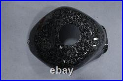 Black Forged Carbon Fiber Gas Fuel Tank Cover For Kawasaki Ninja ZX6R 2005 2006