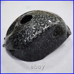 Black Forged Carbon Fiber Gas Fuel Tank Cover For Suzuki GSXR600/750 2011-2023