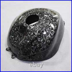 Black Forged Carbon Fiber Gas Fuel Tank Cover For Suzuki GSXR600/750 2011-2023