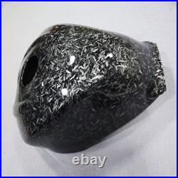 Black Forged Carbon Fiber Gas Fuel Tank Cover For Suzuki GSXR600/750 2011-2023