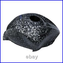 Black Forged Carbon Fiber Gas Fuel Tank Cover For Suzuki Hayabusa GSX1300R 21-25