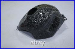Black Forged Carbon Fiber Paint Gas Fuel Tank Cover For Honda CBR600F4 1999-2000