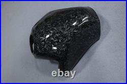 Black Forged Carbon Fiber Tank Cover Fairing For Kawasaki Ninja 650 2012-2016