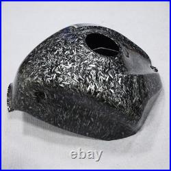 Black Forged Carbon Fiber Tank Cover Fairing for Suzuki GSXR600/750 2006-2007
