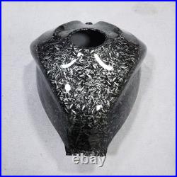 Black Forged Carbon Fiber Tank Cover Fairing for Suzuki GSXR600/750 2006-2007