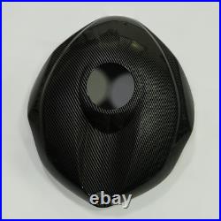 Black Fuel Gas Tank Cover Fairing Carbon Fiber Look For Yamaha YZF R6 2008-2016