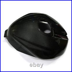 Black Fuel Gas Tank Cover Fairing Carbon Fiber Look For Yamaha YZF R6 2008-2016