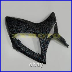Blue Black Forged Carbon Fiber Fairing Kit+Tank Fit Suzuki GSXR600/750 2006 2007